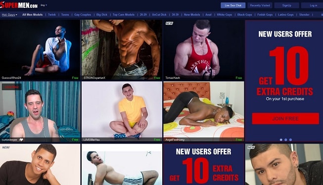 Watch Any Gay Sex Live Cam On Supermen.com At Any Give Time